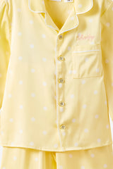 Cotton On Kids Lullaluxe Long Sleeve Pj Set - Baby Yellow/Aria Spot