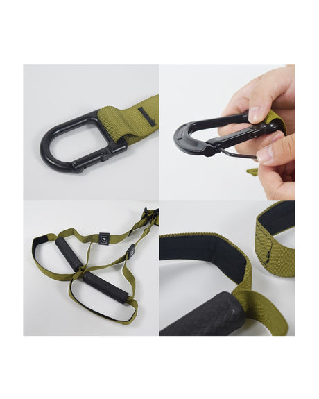 Resistance Trainer Band Set Muscle Training Suspension Band Belt Boxing Pilates Home Gym Fitness P2 Pro