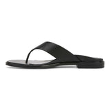 Vionic Agave Toe Post Sandal - Black Leather