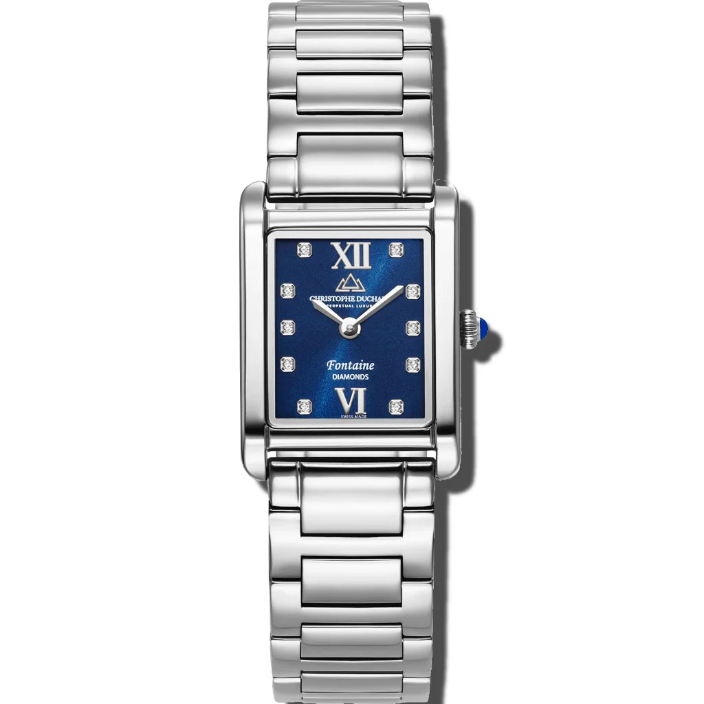 Christophe Duchamp Fontaine - Blue Dial & 316L Stainless Steel Strap