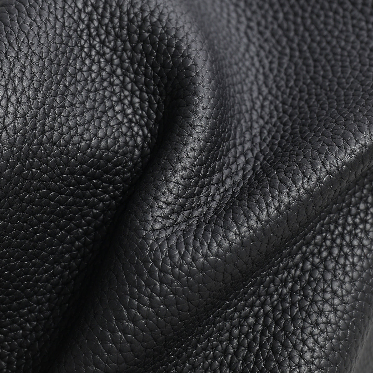 Litchi Grain Leather Boston Bag – Double-Zip Underarm Shoulder Bag
