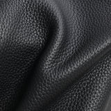 Litchi Grain Leather Boston Bag – Double-Zip Underarm Shoulder Bag