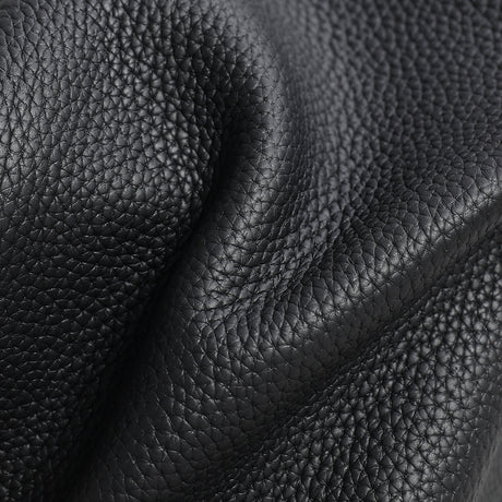Litchi Grain Leather Boston Bag – Double-Zip Underarm Shoulder Bag