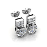 Krystal Couture Intricate Glam Drop Earrings Embellished with SWAROVSKI Crystals