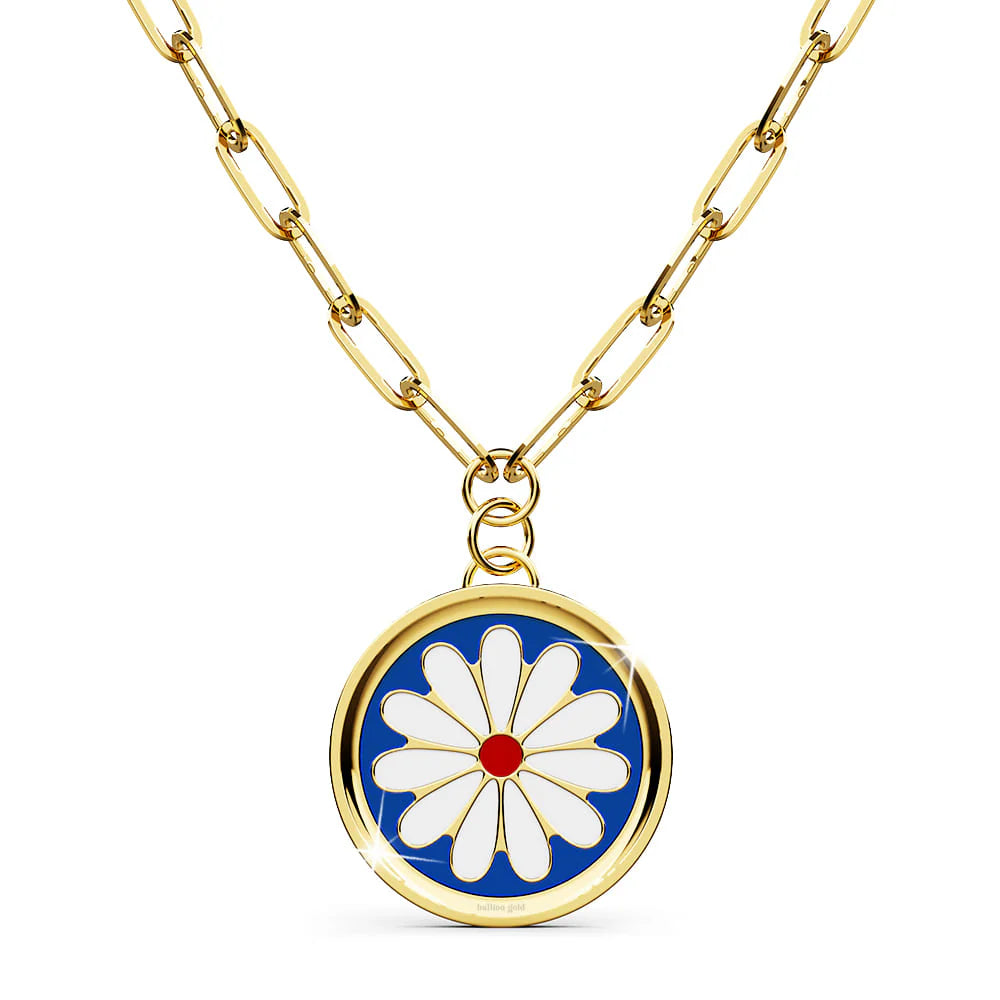 Bullion Gold Bullion Blue Blossom Necklace in Gold
