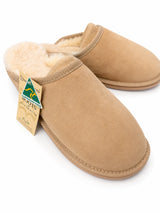 Australian Leather Ugg Scuffs Slipper - Natural - AU11-12