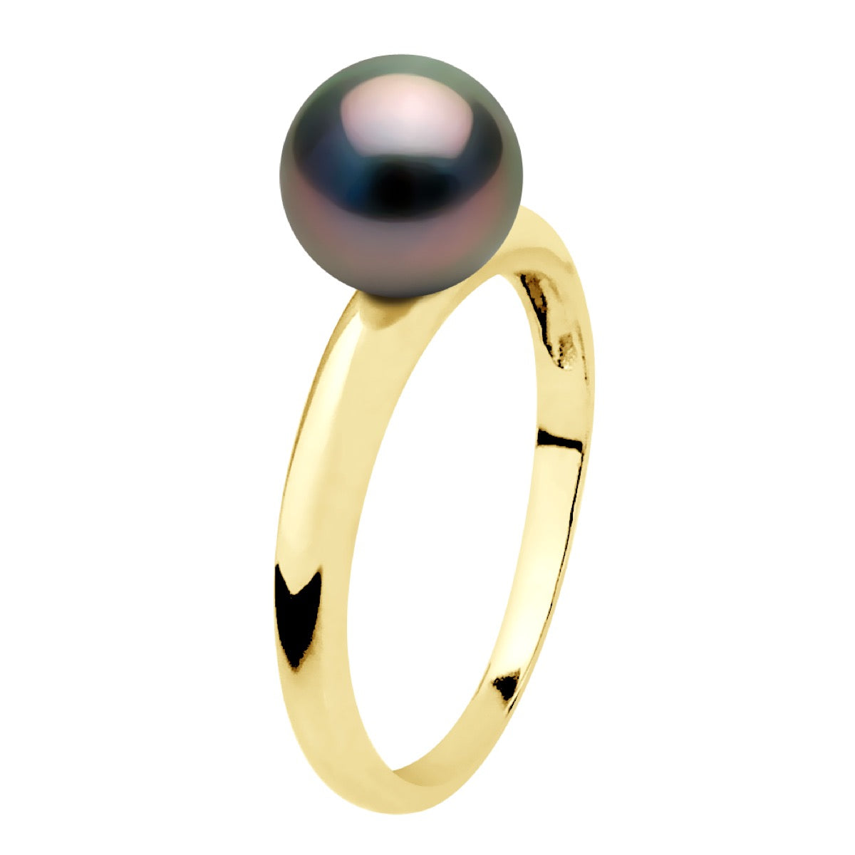 Bangle Ring Real Cultured Tahiti Pearl Round 7,5-8 mm - Longueur 18 cm