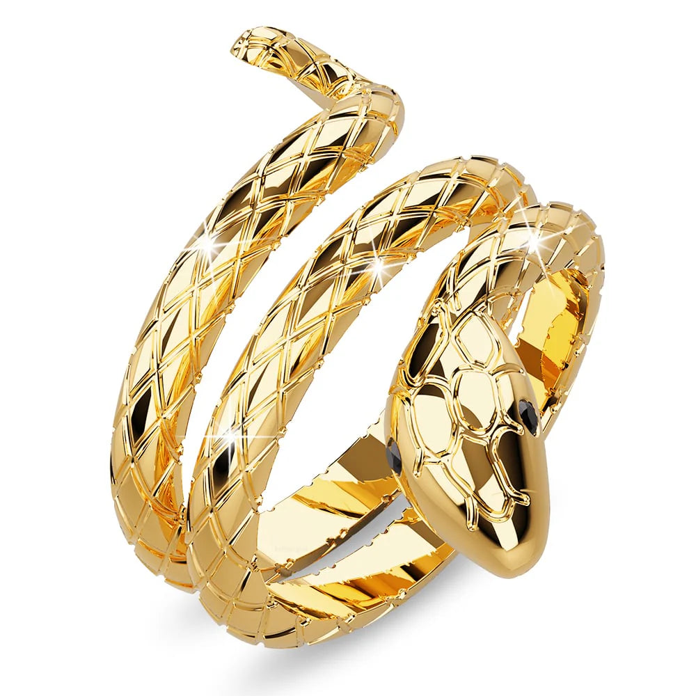 Bullion Gold Cobra Coiled Ring In Gold