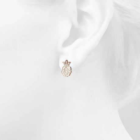 Krystal Couture Rosie Stud Earrings Embellished with Swarovski Crystals