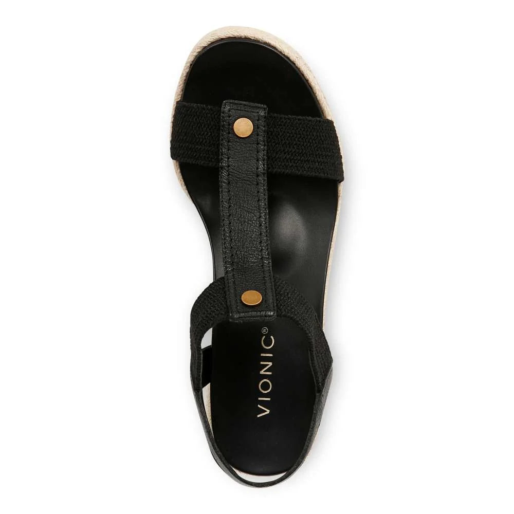 Vionic Calera Wedge - Black Leather