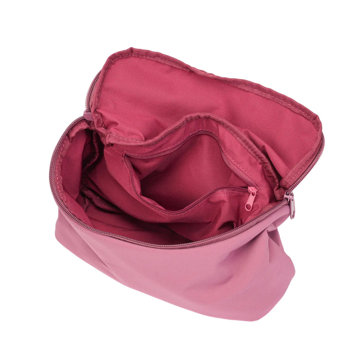 BAMEI Lightweight Recycled Nylon Flap Crossbody Bag - Mulberry