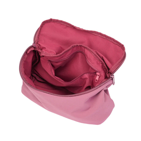 BAMEI Lightweight Recycled Nylon Flap Crossbody Bag - Mulberry