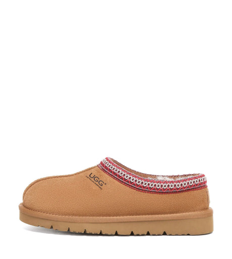 Hippie Slipper in Chestnut/Red