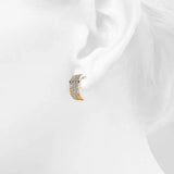 Krystal Couture Crescent Moon Earrings Embellished with SWAROVSKI Crystals