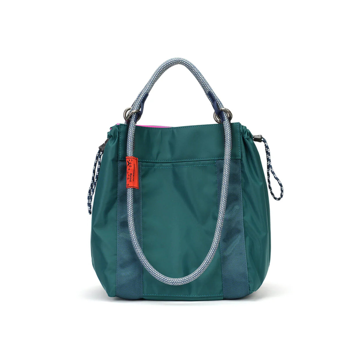 BAMEI Reversible Dual-Color Ballistic Nylon Bucket Bag - Peacock