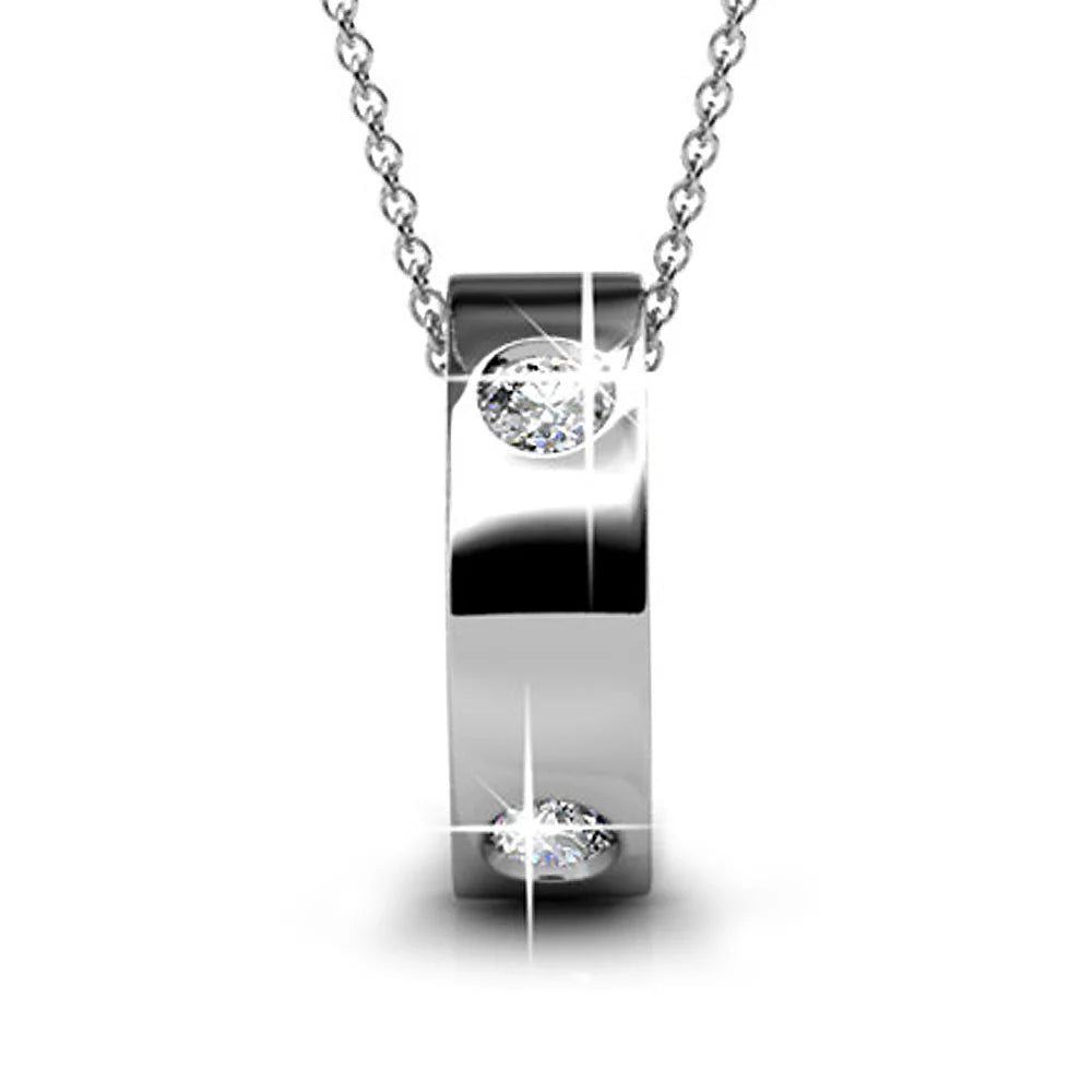 Krystal Couture Ring Pendant Necklace Embellished with SWAROVSKI Crystals