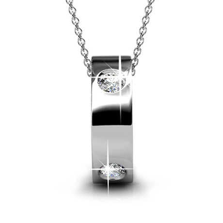 Krystal Couture Ring Pendant Necklace Embellished with SWAROVSKI Crystals