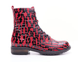 Bosccolo Womens Boots - Black/Red