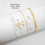 Bohemian 6-Piece Charm Bead Bracelet Set