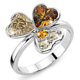 Krystal Couture Clover Lover Topaz Ring Embellished with SWAROVSKI Crystals