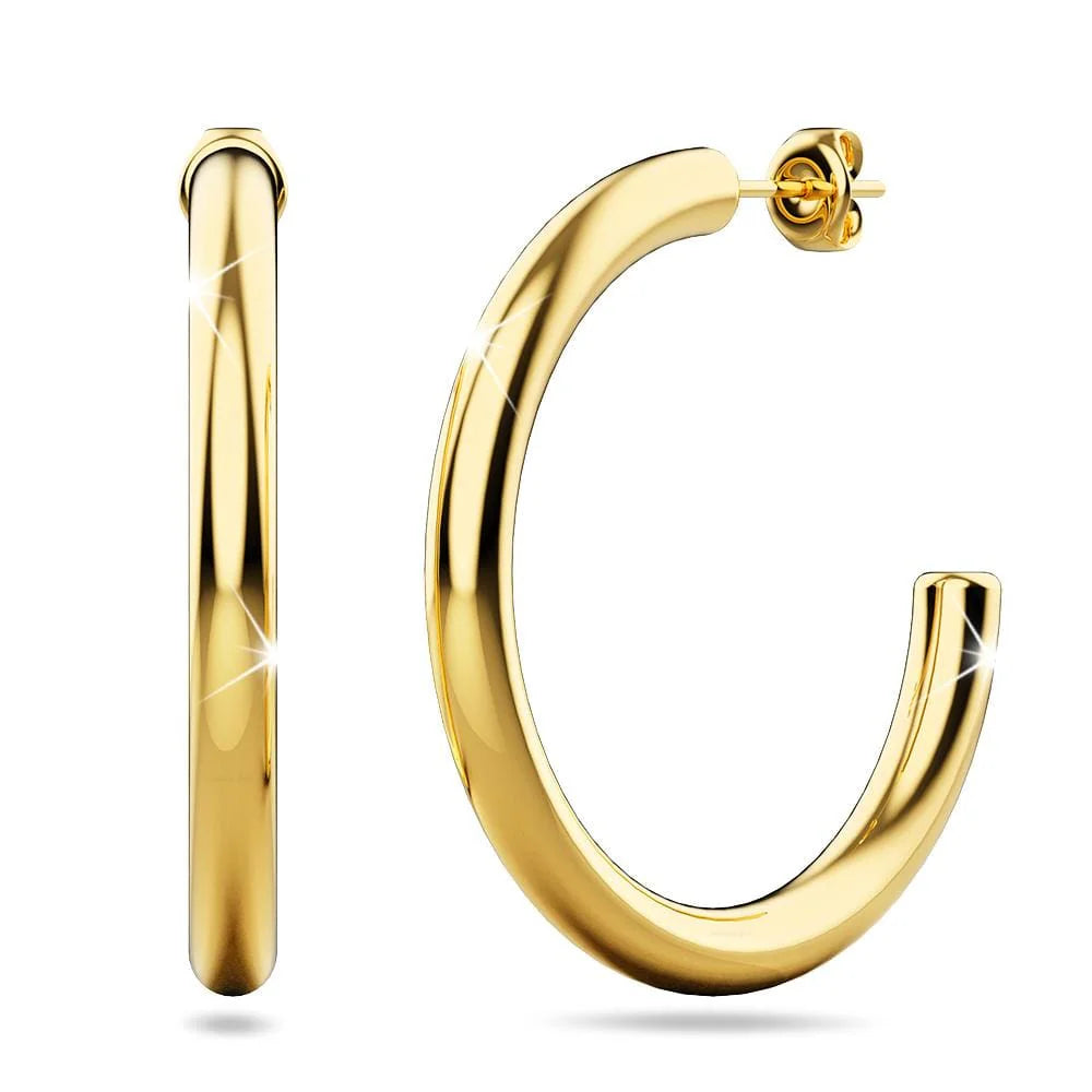 Bullion Gold Erica Gold Hoop Earrings