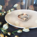 Adjustable Solid 925 Sterling Silver Kindrea Heart Ring