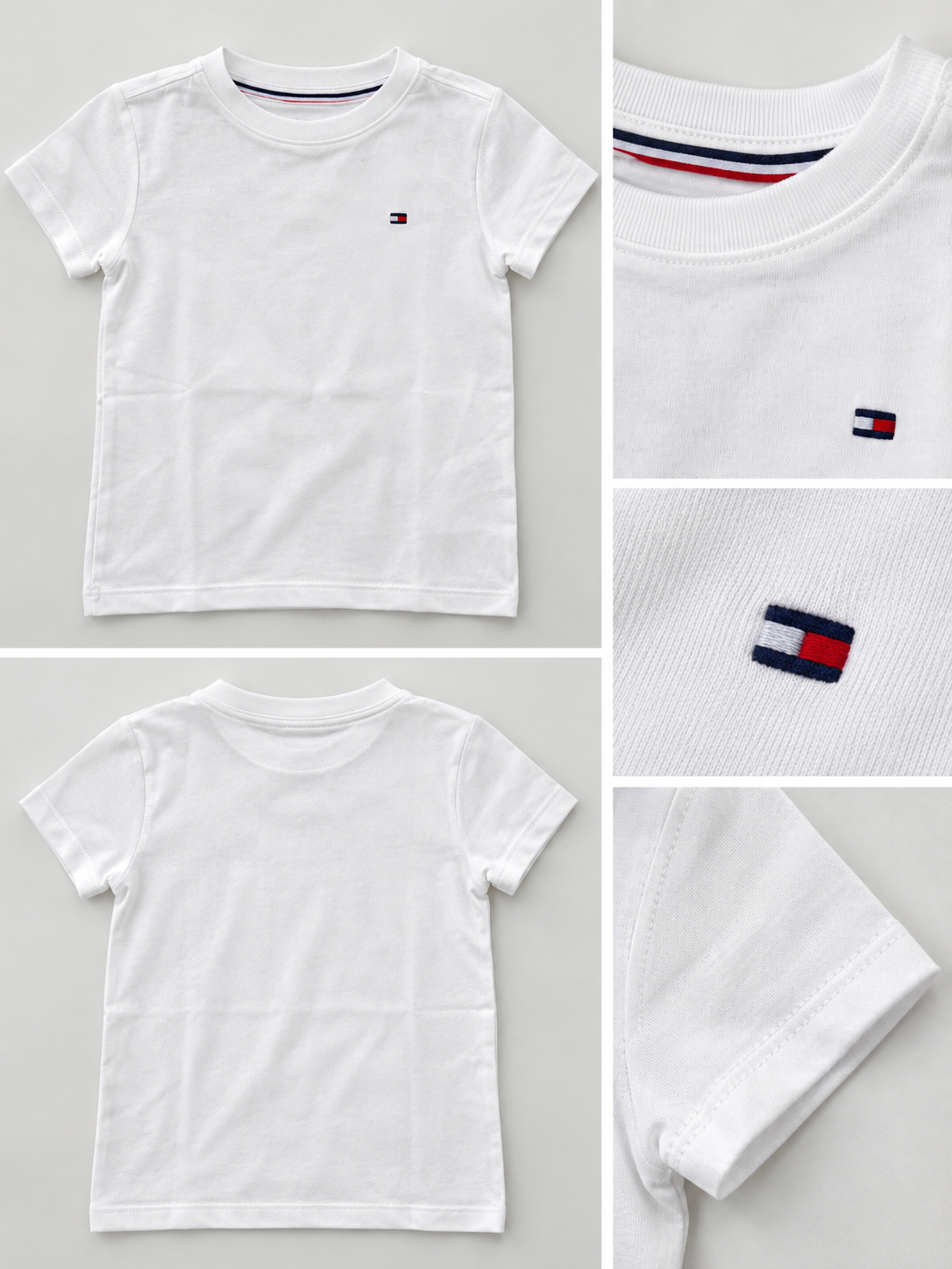 Tommy Hilfiger Boy's Short Sleeve Nantucket Core Tee T-shirt - Bright White