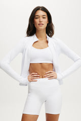 Cotton On Body Active Core Zip Through Long Sleeve