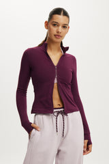 Cotton On Body Active Core Zip Through Long Sleeve