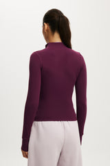Cotton On Body Active Core Zip Through Long Sleeve