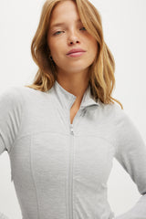 Cotton On Body Ultra Soft Contour Long Sleeve Zip Through