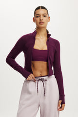 Cotton On Body Ultra Soft Contour Long Sleeve Zip Through
