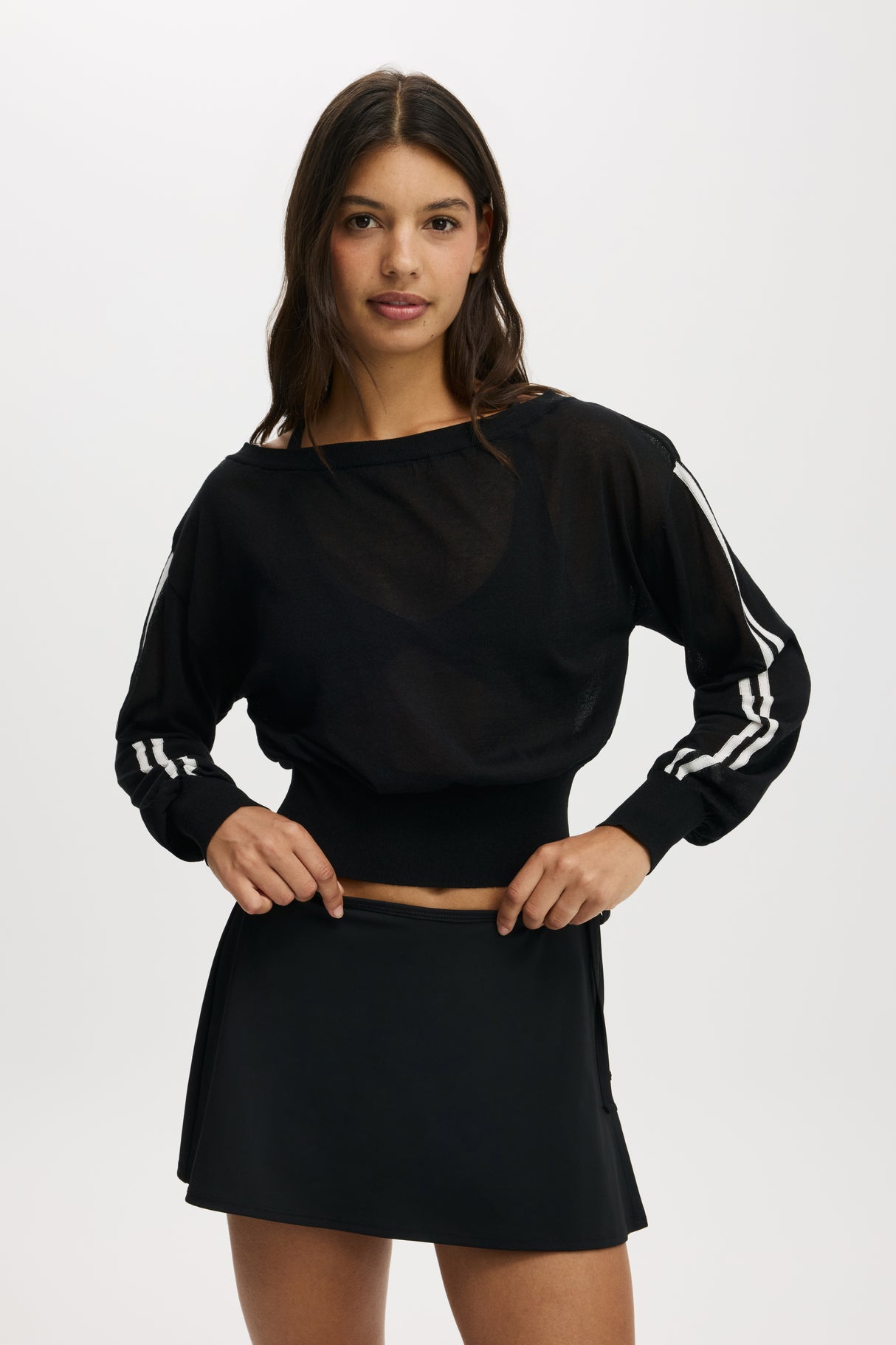 Cotton On Body Sheer Asymmetric Knit
