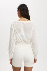 Cotton On Body Sheer Asymmetric Knit