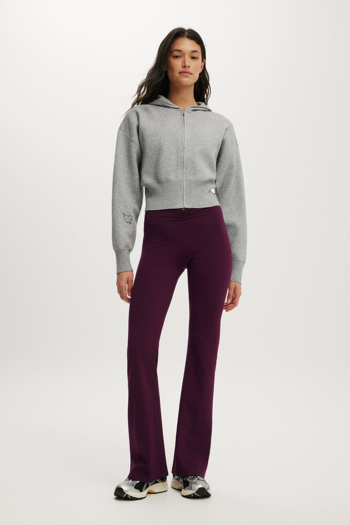 Cotton On Body Knit Cropped Zip Through