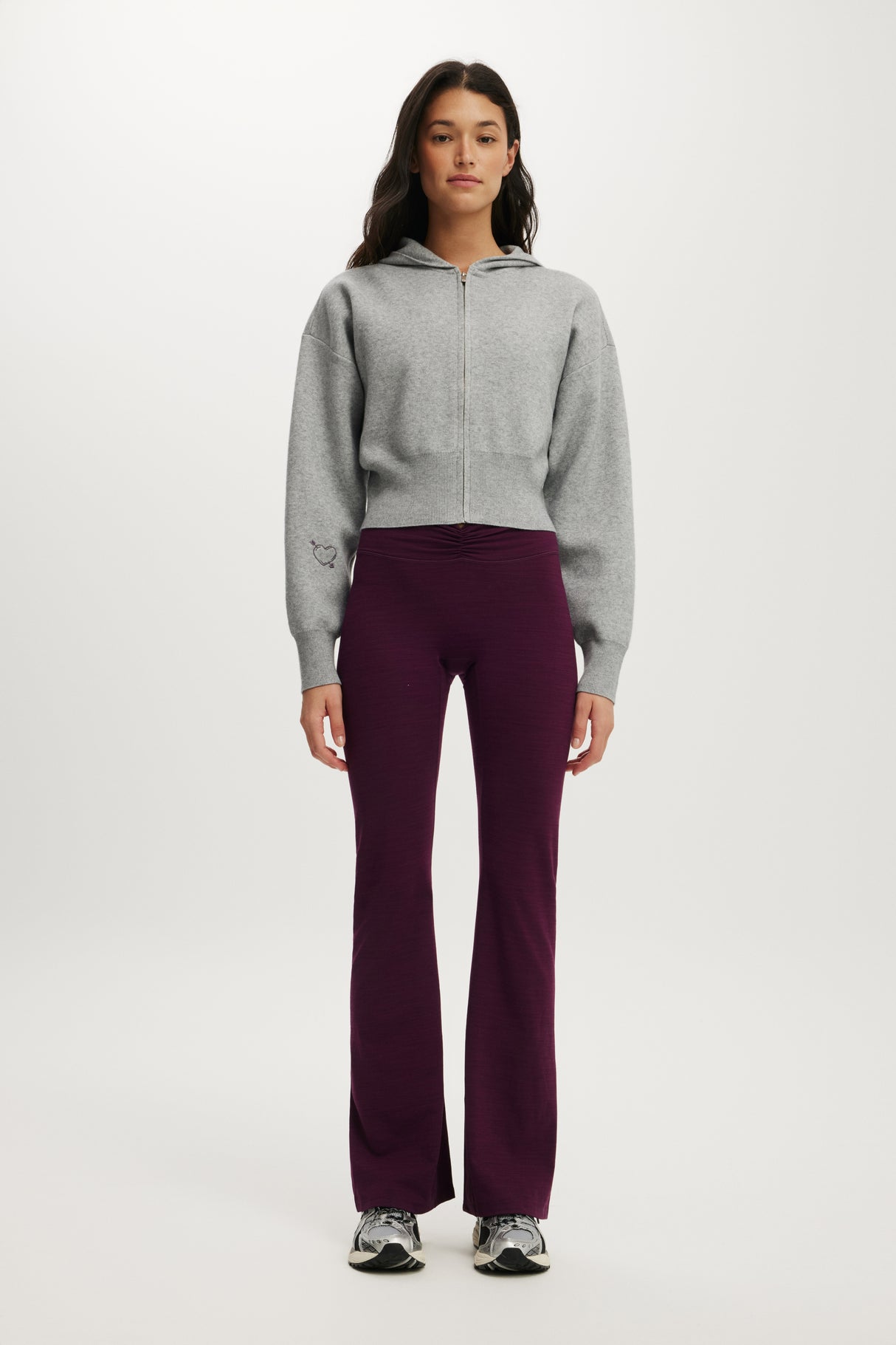 Cotton On Body Knit Cropped Zip Through