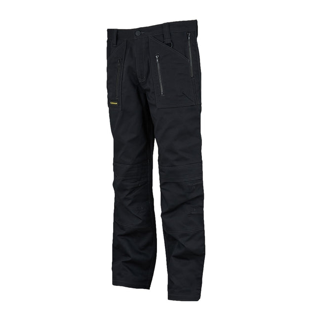Dunlop Men's Safety Zipper Work Trousers in Black