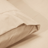 Ramesses Pebble Wash Linen Alternative Sheet Set  -  Rose Pink
