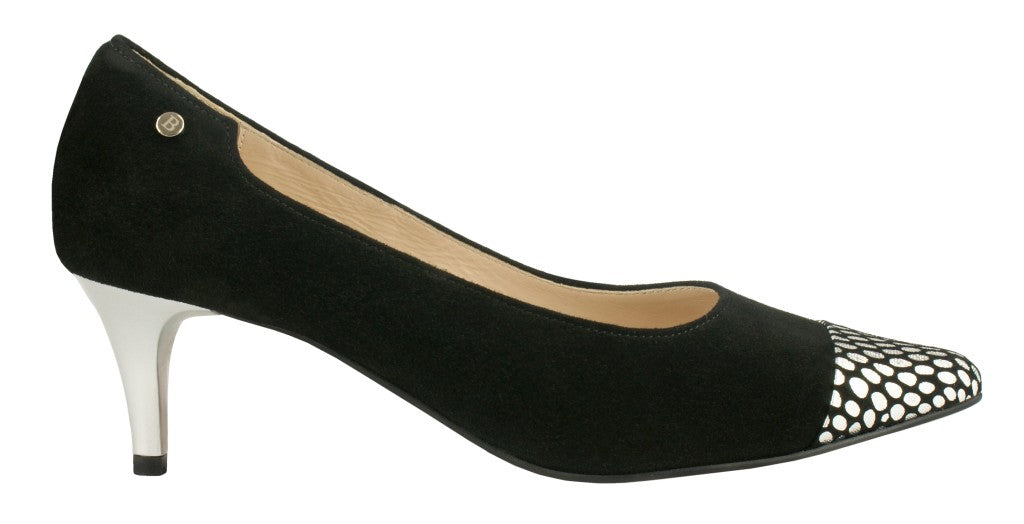 Bosccolo Womens High Heels - Silver/Black