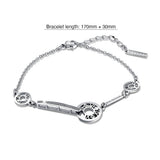 Bullion Gold Eunice Bracelet in White Gold