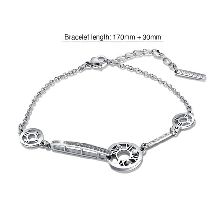Bullion Gold Eunice Bracelet in White Gold