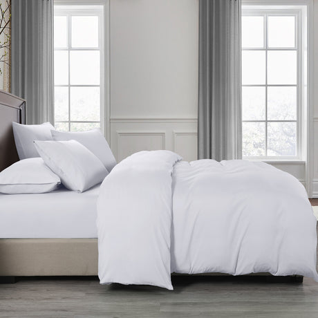 Royal Comfort Bamboo Cooling 2000TC 6-Piece Combo Set -Double-White