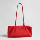 Nylon Boston Shoulder Bag - Red