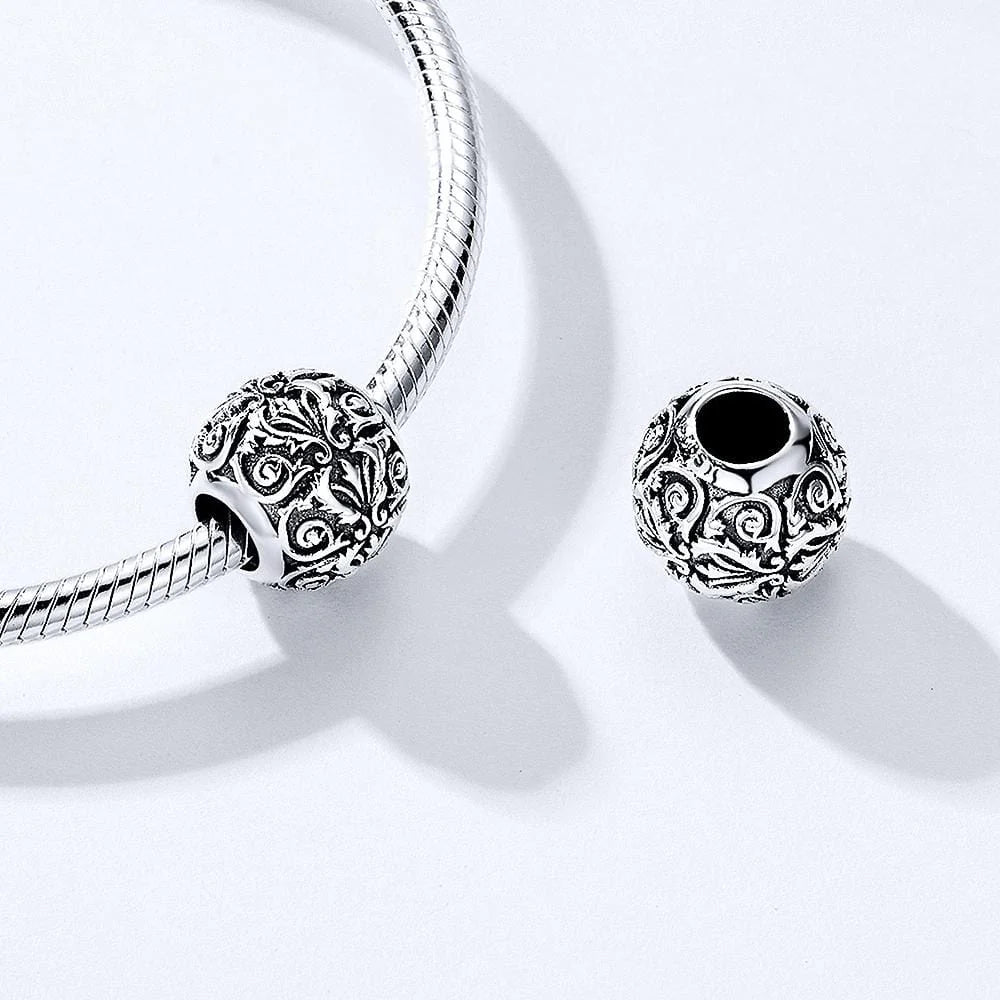 Solid 925 Sterling Silver European Amour Charm