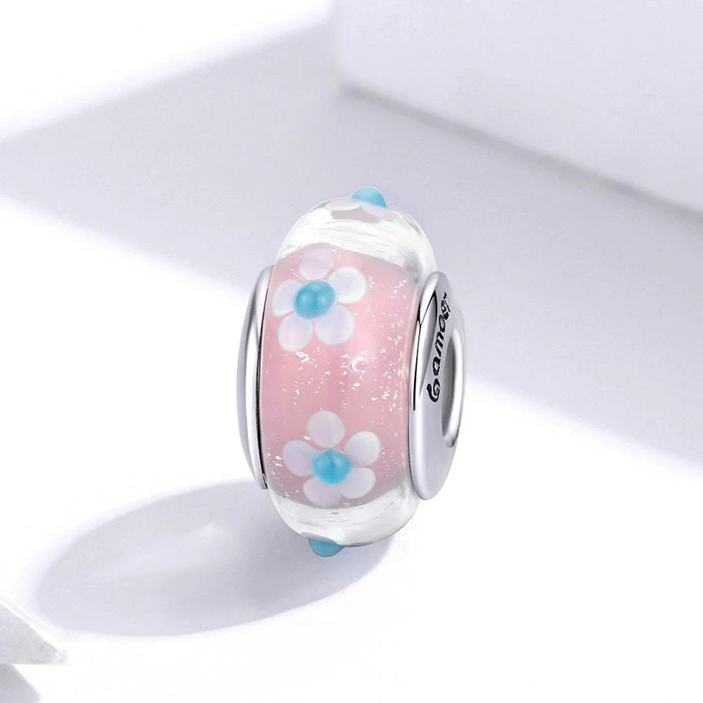 Solid 925 Sterling Silver Pandora Floral Inspired Charm