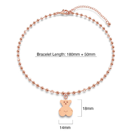 Bullion Gold Charmed Baby Bear Bracelet
