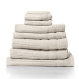 Royal Comfort Eden Egyptian Cotton 600 GSM 8 Piece Towel Pack Beige