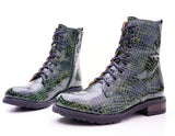 Bosccolo Womens Boots - Croco Green