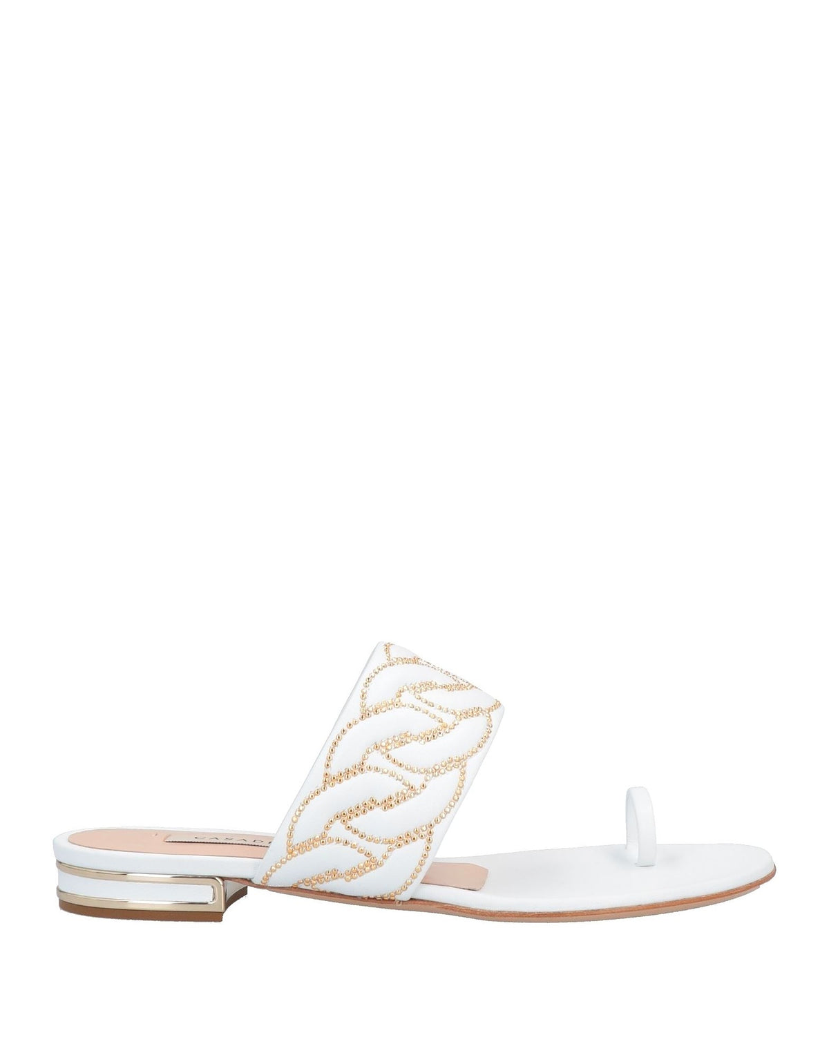 Casadei Womens Thong Sandals - White
