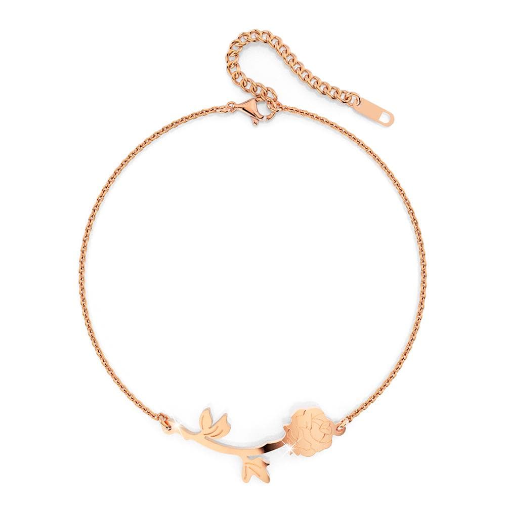 Bullion Gold One Piece Rose Bracelet in Rose Gold Layered Steel Jewellery